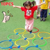 【10 Hoops】KIds Jump Ring Toy Indoor Outdoor Jumping Ring Hopscotch Ring Early Educational Toy