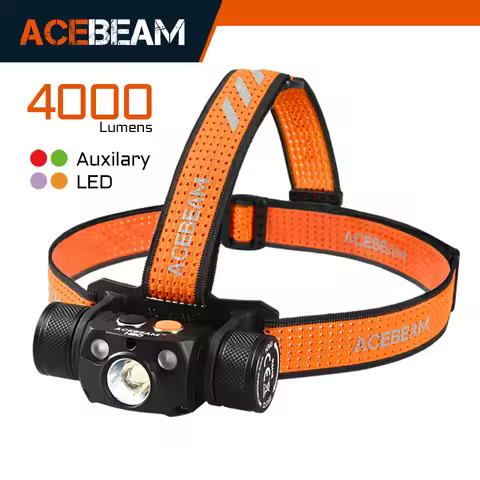 Acebeam H30 Headlamp Ultra Bright 4000 Lumens USB-C Rechargeable Headlight available in RED/GREEN/UV