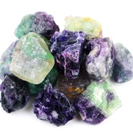 2lb/950g Rough Natural Fluorite Stone Raw Rainbow Fluorite Gemstone Crystal Rock for Cabbing,Tumblin