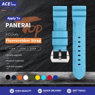 [Fluororubber] High-end Quality Apply To PANERAI Fluororubber Watch Strap 22mm 24mm 26mm