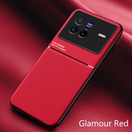 เคสโทรศัพท์แม่เหล็กเนื้อหนังสำหรับ VIVO X Play 6 X100 X80 X70 X60 X50 Pro ฝาหลังเนื้อนุ่มผิวด้านสำหร