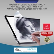 IPAD Pro 11 2021 12.9 2021 10.2 Air 4 5 10.9 Air 2 3 Mini 4 5 6 XUNDD Paper Like Screen Protector