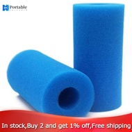 【POR】-2PCS Foam Filter Sponge for Type a Reusable Washable Swimming Pool Aquarium Filter Accessories