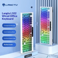 Langtu L102 Film Keyboard High Appearance Office Mute Keyboard Wired The Third Three Modes Mechanica