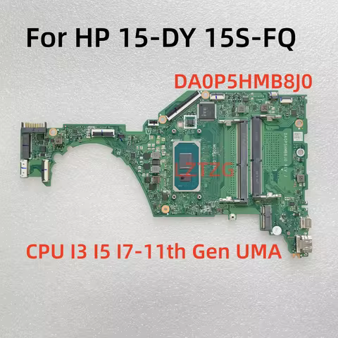 DA0P5HMB8J0 DA0P5HMB8I0 DA0P5HMB8E0 For HP 15-DY 15T-DY 15S-FQ Laptop Motherboard CPU 750U I3 I5 I7-