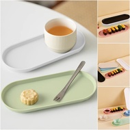 Long Oval Storage Tray Macaroon Color Desert Trays Fashionable Dining Dinnerwares