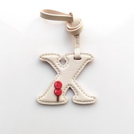 Handcrafted Tanghulu Leather Letter Bag Charm - Alphabet Bag Charm & Leather Bag Charm & Tanghulu Ba