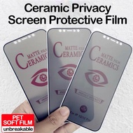 Ceramic Screen Protector Samsung S20 A50S A30S A20S A10S A50 A30 A20 A10 Note 10 S10 Privacy Matte