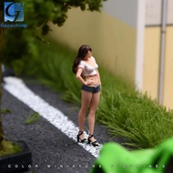[Gazechimp] 1/64 Female Figure People Figure Layout Diorama Scenery Realistic Photo Prop