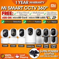 【𝗚𝗟𝗢𝗕𝗔𝗟】XIAOMI Home Security Camera 360 C200 | C300 | C400 | C500 Pro | C300 Dual | C500 Dual | C700