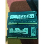 SODIM DDR3 RAM FOR 4GB LAPTOP 2PCS
