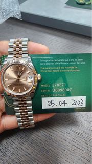 Rolex Datejust 31 Oystersteel and Everose