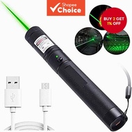 New USB rechargeable green laser pen 532nm 10000m high-power laser 303 flashlight. Pen laser hijau b