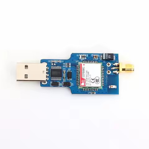 A93P 2X USB To Gsm Serial Gprs Sim800c Module Bluetooth Computer Control + Antenna