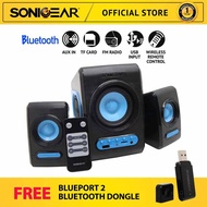 SonicGear Quatro V USB 2.1 Speaker Super Loud and Clear (TF Card/USB/FM Radio) Free Bluetooth Receiv