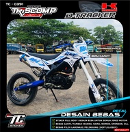 Sticker Dtracker Fullbody Decal Dtracker Stiker motor KLX 150BF KLX Lama Gordon DTX KTM Viar Warna p