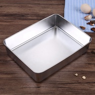 (HYCW) Lasagna Pan Set of 2 Rectangular Cake Pan Deep Baking Sheet Pans Stainless Steel for Lasagna