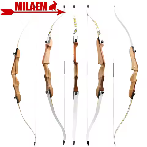 Hunting Bow 66/68/70 Inch Recurve Bow 14-40 lbs Archery Takedown 23.5" Riser for Right Hand Shooting