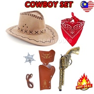 Cowboy Set for Adult. Unisex Cowboy Hat with Props