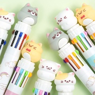 Lovely Kitty 10colors in a Ball Point Pen 0.5mm Cute Korean Stationery