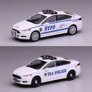 596 1/64 Ford Mondeo NYPD TPC Diecast car Car Model Simulation Alloy Diecast Car Children and Boys C