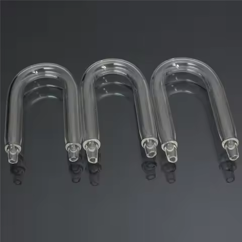 1 pcs 1/1.5/2cm U Shaped Bend Transparent Glass Tube for 4/6mm tubing Aquarium CO2 Diffuser Equipmen