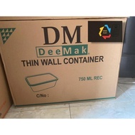 THINWALL MEREK DM PERSEGI PANJANG REC TERMURAH 1 DUS UK 750ML GROSIR