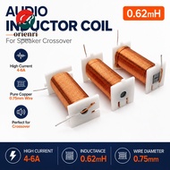 ORIENRI Speaker Crossover Inductor Coil, 0.75mm 0.62MH Audio Inductor Coil, 4-6A Pure Copper Inducto