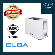 Elba Toaster ET-G2770(WH) 700W Cool Touch Body with Adjustable Browning Control Toaster