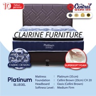Kasur Central Springbed Platinum -Full Set- 180x200 cm