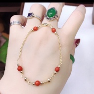 Coral & 10k gold bracelet ️