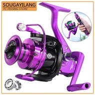 Sougayilang【COD】Spinning Reel 1000-7000 Spinning Fishing Reel 5.2:1 Gear Ratio Left/Right Exchangeable Handle Fishing Reel Freshwater Saltwater Fishing Tackle