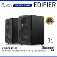 EDIFIER R33BT WIRELESS BLUETOOTH 5.0 ACTIVE SPEAKER SYSTEM WITH TOP-MOUNTED CONTROLS AND REMOVEABLE 
