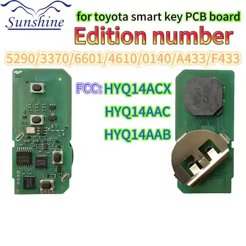 Sunshine 4D Smart Key For Toyota For Lexus Smart Remote Key For Lexus ES FCC ID: 0140 3370 5290 F433
