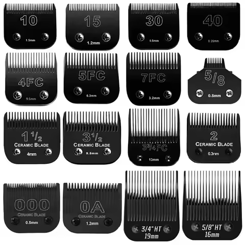 Black Pet Dog Cat Grooming Clipper Detachable Blade Set For Most Andis,Oster A5,Wahl KM Series Profe