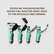 TOYOTA 1NZ VIOS NCP42/NCP93/NCP150 FUEL INJECTOR 23250-21020 FIT FOR MYVI/ALZA USED ORIGINAL