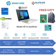 HP ENVY 13-ba1011tx laptop (Intel core i7 11gen, 16gb ddr4 ram, 512gb ssd, nvidia mx450 2gb, 13.3 in