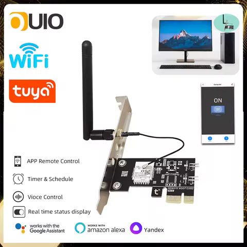 Tuya Wifi Ewelink Computer Power Switch PC Remote Boot Startup USB PCIe Card Work With Alexa Google 