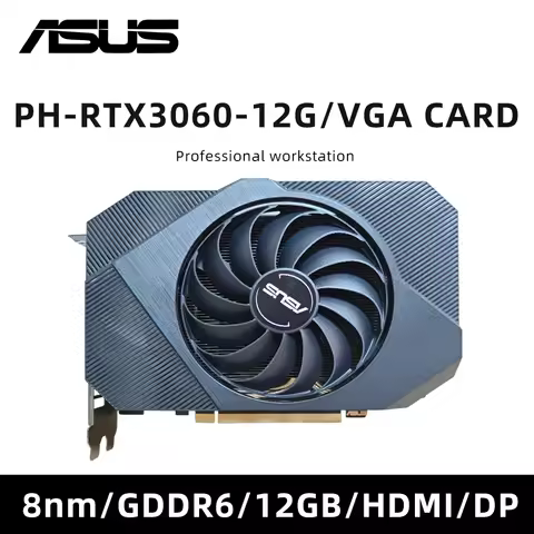 NVIDIA RTX 3060 PH-RTX3060-12G/VGA CARD 12GB GDDR6 192-bit & RTX3060TI 8GB GDDR6 graphics card Suppo