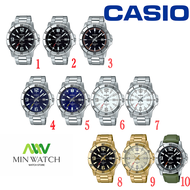 นาฬิกาผู้ชาย Casio รุ่น MTP-VD01D สายแสตนเลส สีเงิน MTP-VD01D-1B (ดําเลข) MTP-VD01D-1E (ดําขีด) MTP-VD01D-2B (น้ำเงินเลข) MTP-VD01D-2E (น้ำเงินขีด) MTP-VD01D-7B (ขาวเลข) MTP-VD01D-7E (ขาวขีด) ของแท้100% ประกันศูนย์1ปี จากร้าน MIN WATCH