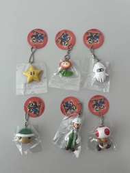 Mario 瑪利歐 吊飾 鎖匙扣 一套全走