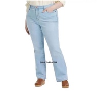 Perempuan Seluar Denim Jeans Bootcut plus Size. 95% Cotton 5% Spandex