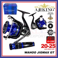 20Kg-25Kg Ajiking Wahoo Jigmax GT Saltwater  Inshore Offshore Spinning Fishing Reel Big game (WITH B