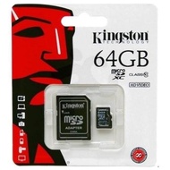 Kingston 64GB Micro SD SDXC UHS-I Class 10 Memory Card (SDC10G2/64GB)#599