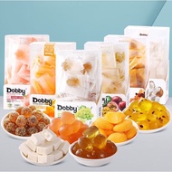 Dobby Konjac Gummy Candy Real Fruit Juice 哆比软糖 Q弹软糯 (100g) - Kyoho Grape / Mango / White Peach / Pas