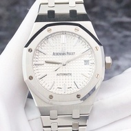 Aibi Royal Oak Series 15450ST Stainless Steel Checked White Face Date Automatic Mechanical Men's Watch Audemars Piguet