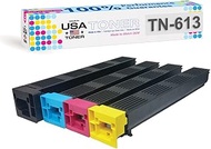 MADE IN USA TONER Compatible Replacement for Konica Minolta Bizhub C452, C552, C652, TN613K, TN613C,
