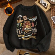 TEMU Women's Harry & Gryffindor House Print Sweater - Long Sleeve Round Neck Pullover Colors & Symbo