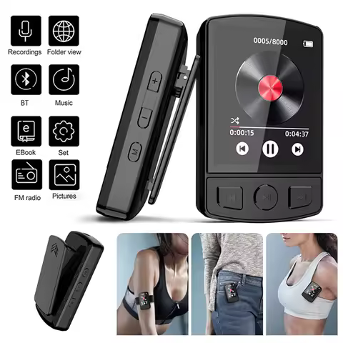 128GB HiFi MP3 Player 1.77inch Speaker/ Recorder Bluetooth 5.2 Portable HiFi Lossless Music Player M