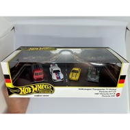 Hotwheels Premium Porsche Diorama Set VW T1 Transporter Porsche 917 LH Porsche 1967 911R Porsche 935